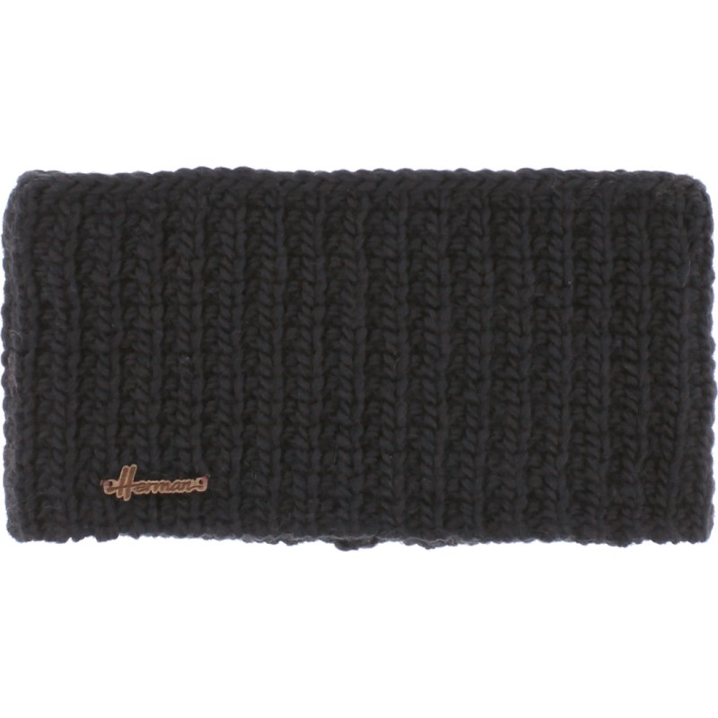 Plain adult headband knitted with 80% recycled plastic thread and line Plain adult headband knitted with 80% recycled plastic thread and line