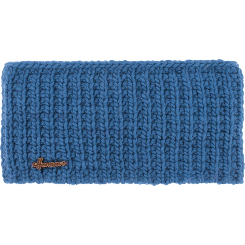 Plain adult headband knitted with 80% recycled plastic thread and line Plain adult headband knitted with 80% recycled plastic thread and line