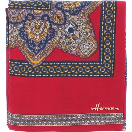 Foulard imprimé avec aspect soie. Dimension 140cmx15cm