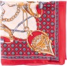 Printed square. Silk feeling. Size 90x90cm