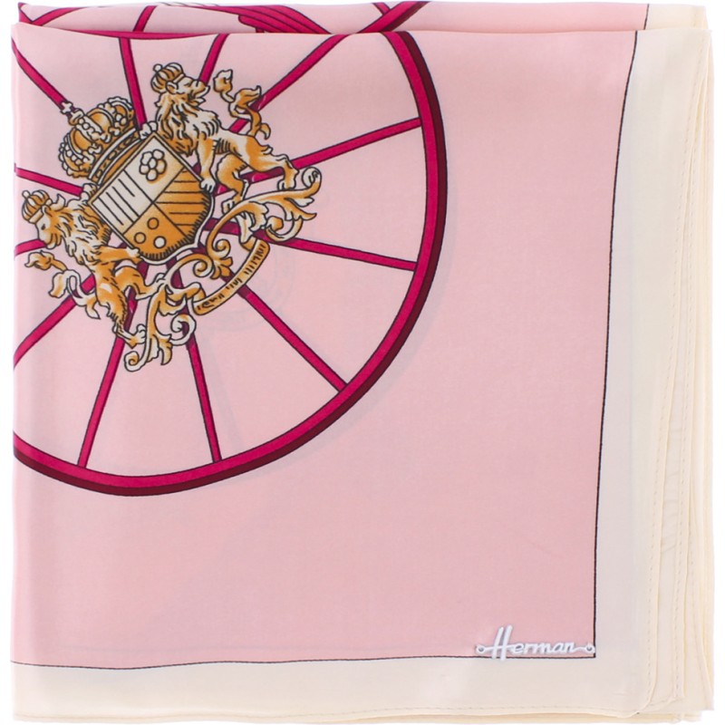 Printed square. Silk feeling. Size 90x90cm