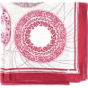 Printed square. Silk feeling. Size 90x90cm