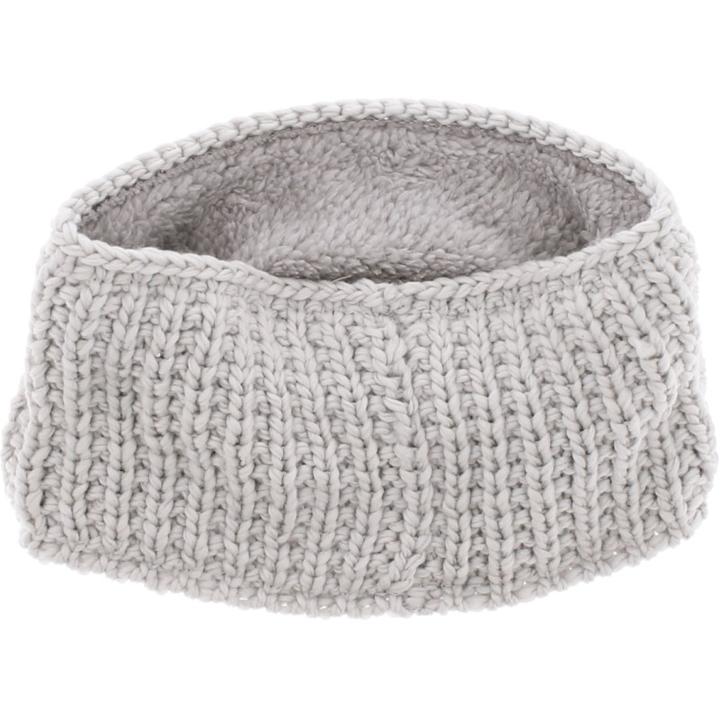 Plain adult headband knitted with 80% recycled plastic thread and line Plain adult headband knitted with 80% recycled plastic thread and line
