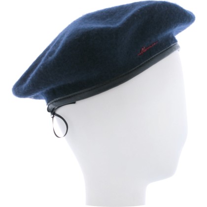 beret femme herman 1874 en feutre de laine avec cordon de serrage