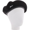 BERET UNI EN FEUTRE DE LAINE UNI BORD BOURDONNE