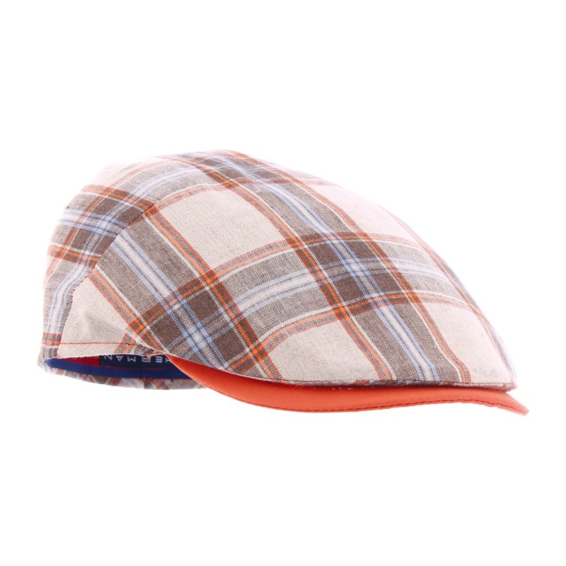 casquette homme legere a carreaux