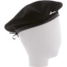BERET UNI EN FEUTRE DE LAINE UNI BORD BOURDONNE