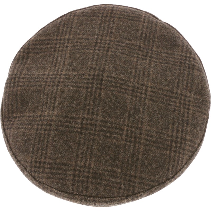 BERET EN PRINCE DE GALLES BORD BOURDONNE