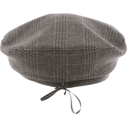 BERET EN PRINCE DE GALLES BORD BOURDONNE