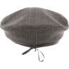 BERET EN PRINCE DE GALLES BORD BOURDONNE