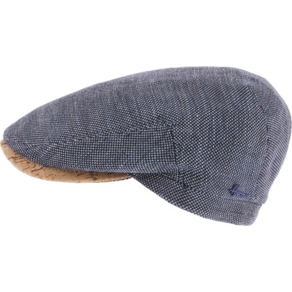 Casquette plate bicolore avec visière en liège