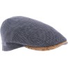 Casquette plate bicolore avec visière en liège