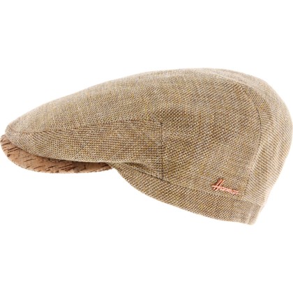 Casquette plate bicolore avec visière en liège