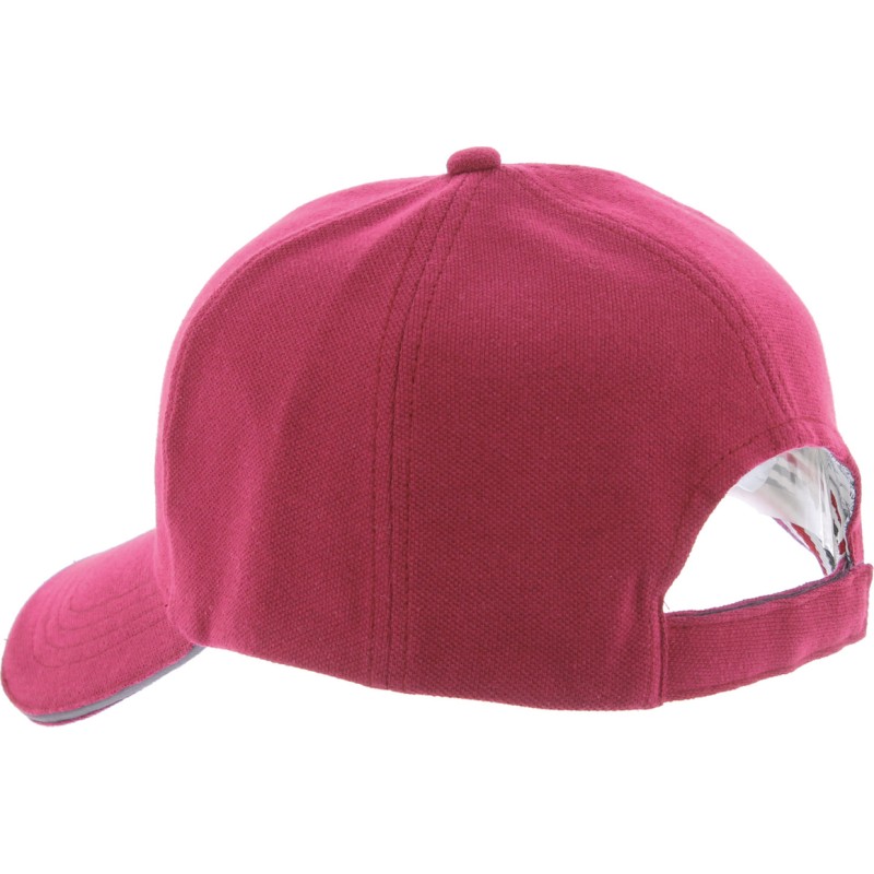 Casquette baseball en coton piqué unie avec visière san Casquette baseball en coton piqué unie avec visière san