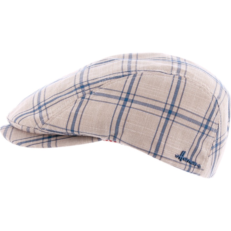 casquette homme a carreaux