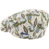 LEGEND flat cap.Line. Vegetal printed pattern