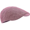 Casquette formée en lin unie