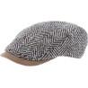 Legend cap. Flat cap bicolor with big tweed and corduroy peak.