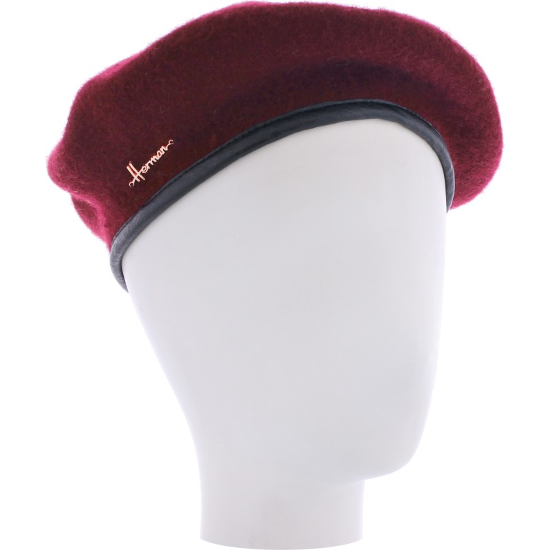 beret femme herman 1874 en feutre de laine