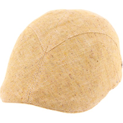 Casquette formée en lin unie
