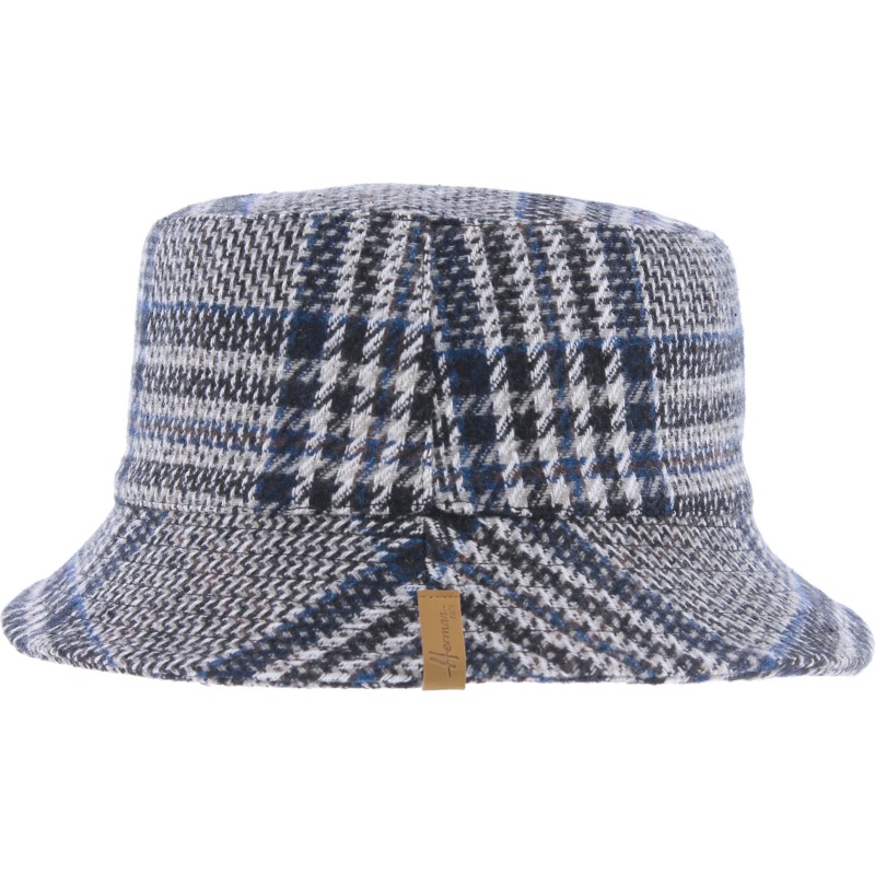 bob herman chapeau court à carreaux