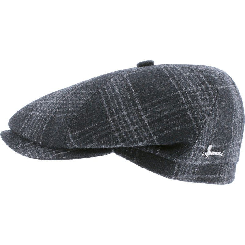Casquette à careaux, tissu imperméable