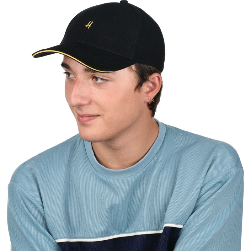 Baseball cap CONQUEST. Pique cotton. Bicolor sandwich peak