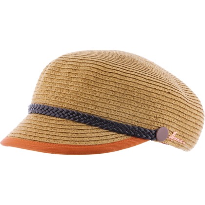 Casquette marin FISHERMAN en paille papier cousue