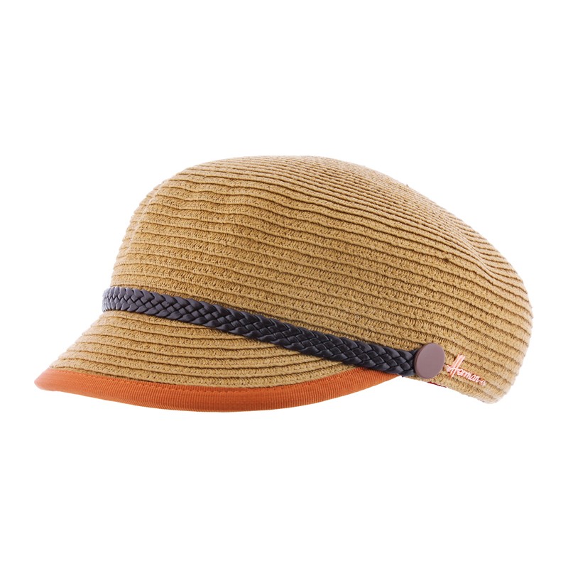 Casquette marin FISHERMAN en paille papier cousue Casquette marin FISHERMAN en paille papier cousue