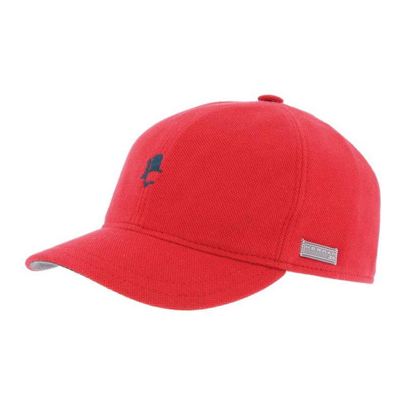 Casquette baseball bicolore en coton piqué