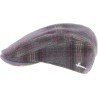 Casquette plate en tartan avec visière avec visière san