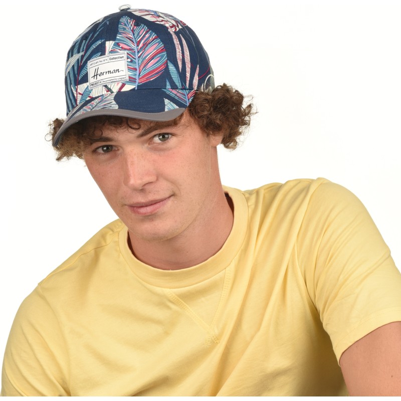 Casquette baseball à motif tropical