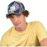 Casquette baseball à motif tropical