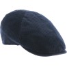 Casquette plate 6 panneaux en velours