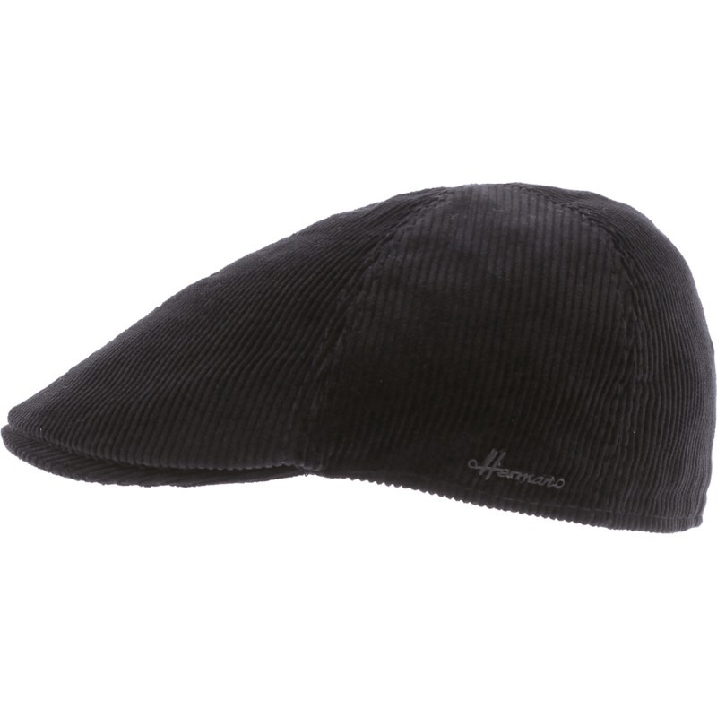 Casquette plate 6 panneaux en velours
