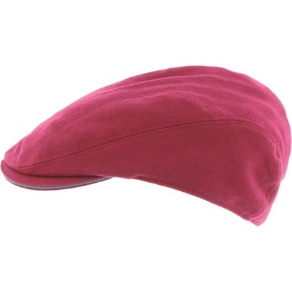 Casquette plate en coton piqué unie avec visière sandwi