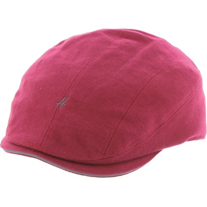Casquette plate en coton piqué unie avec visière sandwi