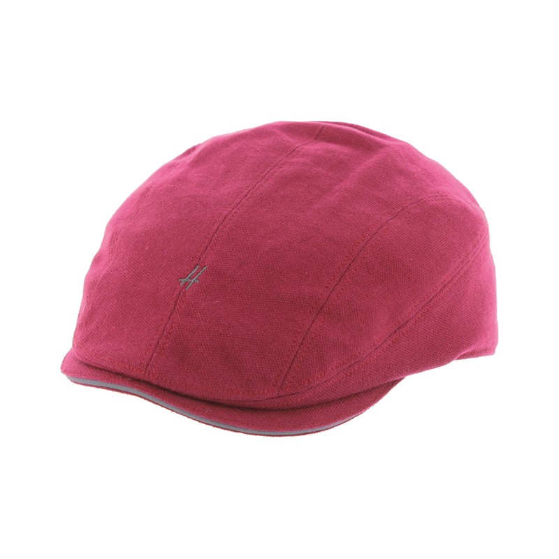 Casquette plate en coton piqué unie avec visière sandwi Casquette plate en coton piqué unie avec visière sandwi