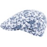 Casquette plate LEGEND en lin. Motif végétal imprimé