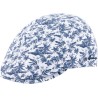 Casquette plate LEGEND en lin. Motif végétal imprimé