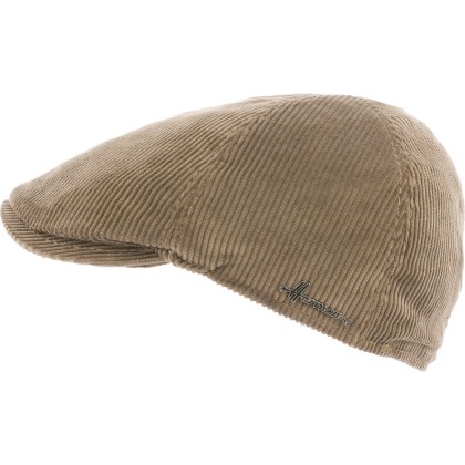 Casquette plate 6 panneaux en velours