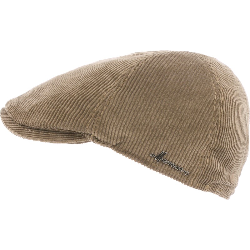Casquette plate 6 panneaux en velours