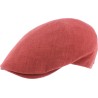 Casquette plate unie avec tissu à motif sous la visière