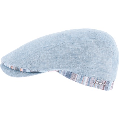 Casquette plate unie avec bande arrière et doublure en