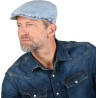 Casquette plate unie avec bande arrière et doublure en