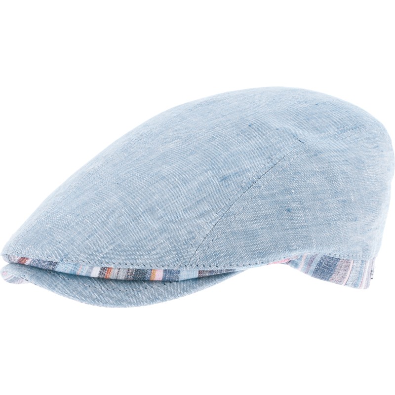 Casquette plate unie avec bande arrière et doublure en