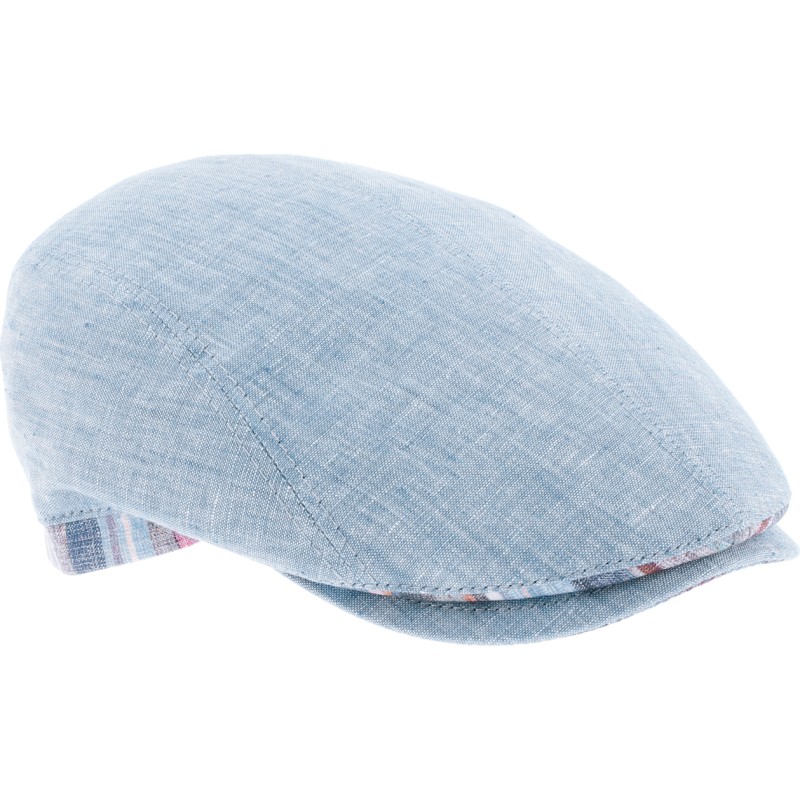 Casquette plate unie avec bande arrière et doublure en