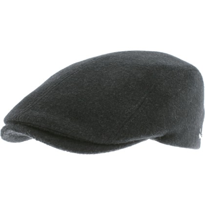 Casquette plate laine une avec caches-oreilles
