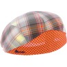 Casquette plate formée à carreaux avec visière en nid d