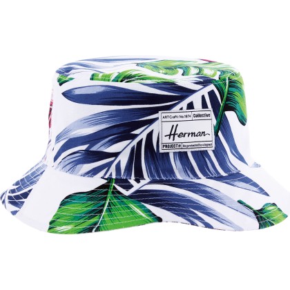 bob herman ete motif tropical bleu blanc vert
